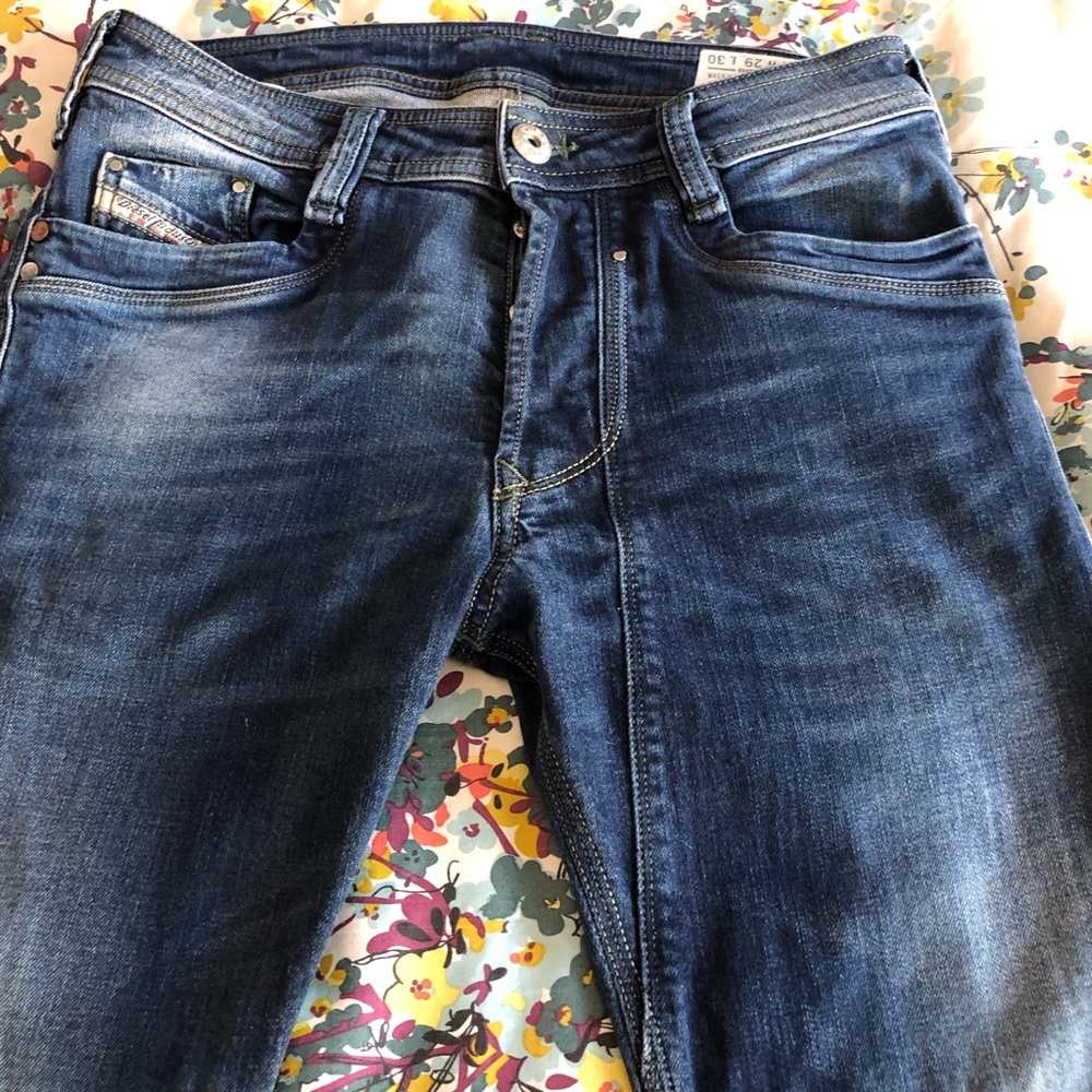 Diesel Men’s Timmen Regular Straight Leg Blue Jeans 0802C Size W29 L30 - Picture 3 of 14